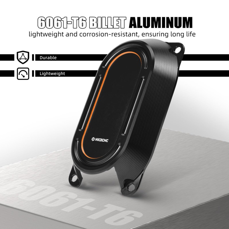 NICECNC Orange Throttle Body Side Cover for Large Gliders Throttle