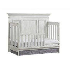 Oxford Baby Weston Crib to Toddler Bed Guard Rail Conversion Kit, Vintage White, Green Guard Gold Certified