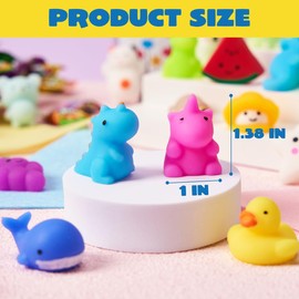 EOQIFJM Squishy Toys for Kids Party Favors Birthday Goody Bags Kawaii Squishy Toys Stress Relief Toy Classroom Prize Treasure Box Reward Easter Egg Fillers-12PCS