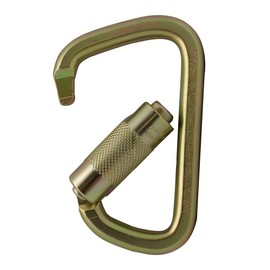 Fusion Climb Tacoma Steel Triple Lock with Key Nose Modified D-shaped High Strength Carabiner