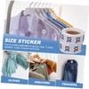 Operitacx 2sets Kleidung Größe Aufkleber Label Selbstklebende Runde Aufkleber Robust