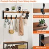 4 in 1 Coat Rack Wall Mount with Shelf, Coat