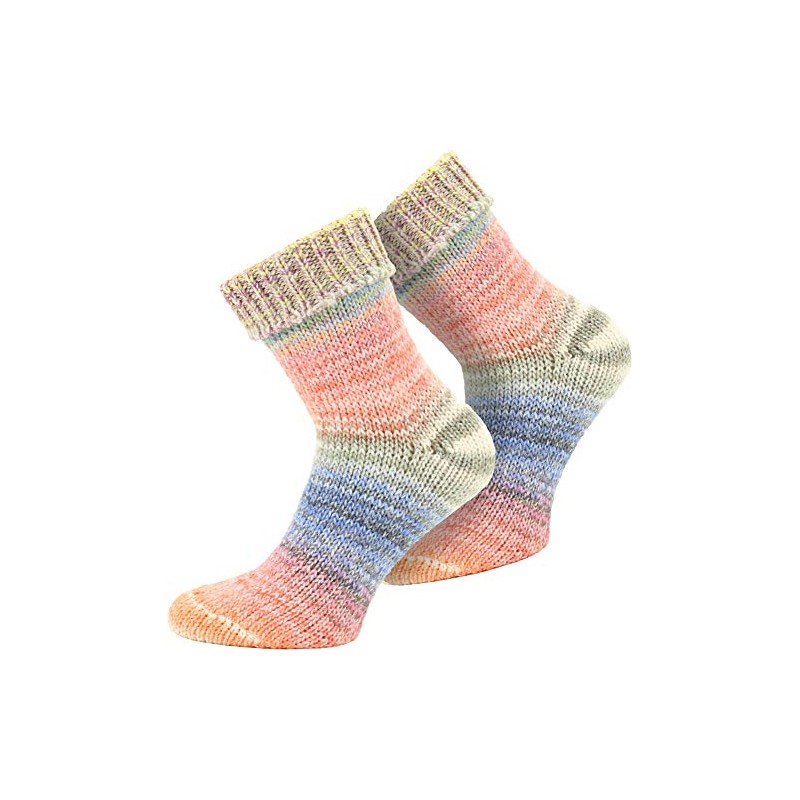 normani Scandinavian Style Wool Socks Hand-Knitted Look, With Cuff For