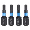 HARFINGTON 4pcs H9/64 SAE Hex Screwdriver Bit 1/4" Hex Shank