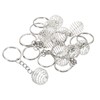 PATIKIL 10pcs 20x25mm Silver White Spiral Beads Cage Pendant Stainless