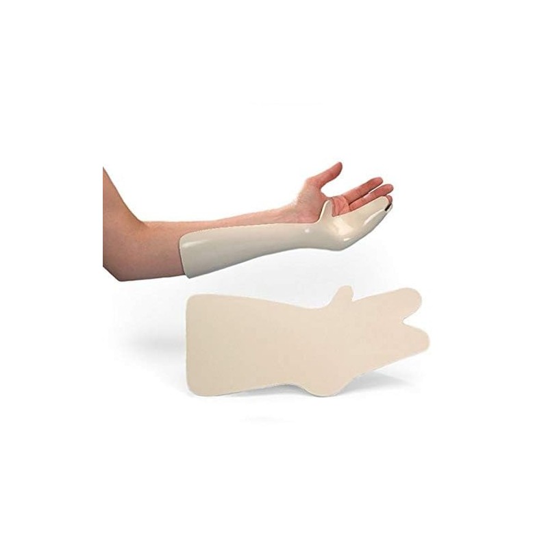 Rolyan Metacarpal Fracture Splint, Medium 3/PK, Thermoplastic Splinting Material, Moderate