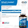 EVO NUTRITION Vitamin K2 MK-7 200mcg | 365 Vegetarian and