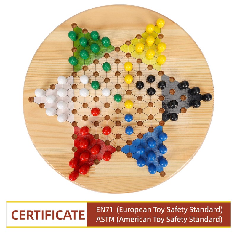 Gothink Chinese Checkers Board Game, 11.5 Inches Classic Game Board