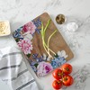 Dolly Parton Acacia Wood Serving Board with Floral Design, 7.09x8.86