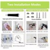 Punch Free Wall Mount Mop Broom Holder 4 Clips 5
