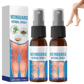 Timilk VeinGuard Herbal Spray, Professional Varicose Veins Treatment for Legs Spray, Timilk Vein Guard Herbal Natural Ingredients Treatment Sprays Suitable for All Skin Types 30ml, 2 Bottle