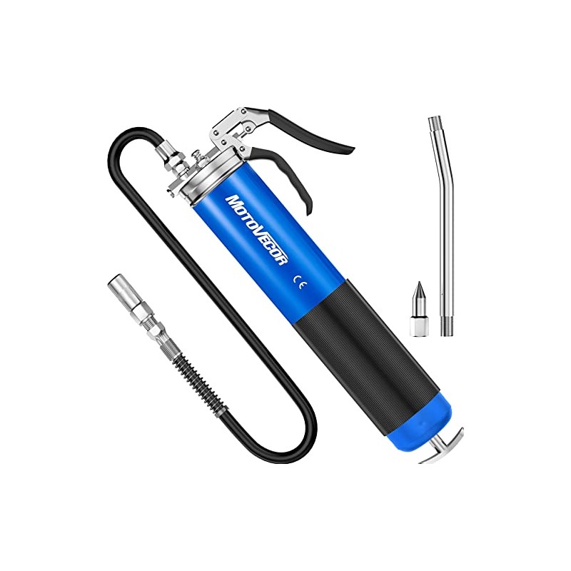 Heavy Duty Pistol Grip Grease Gun, 6000 PSI High Pressure