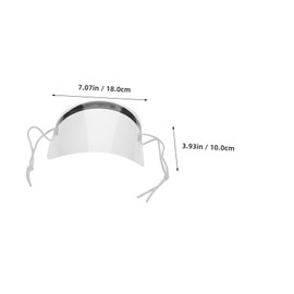 Beavorty Hairdressing Eye Shield 50 Pack Shower Visor for Adults Plastic Facial Cover for Hair Salons Home Use
