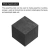 sourcing map Graphite Block Ingot Rectangle Graphite Electrode Plate Board