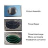 54 Pieces Metric Thread Repair Set M2.5x0.45x2D Stainless Steel Thread