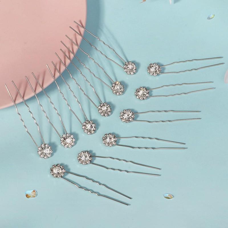 rhinestone pin (silver)