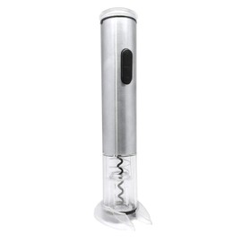 Vin Bouquet Manganese Steel and ABS Electric Corkscrew, Silver, 32 x 10 x 9 cm
