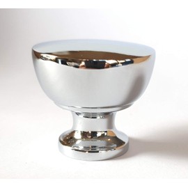 French Furniture Fittings Kitchen Cabinet Cupboard Knobs Polished Chrome for Kitchen cupboards and Drawers - Set of 6 Athena Round Drawer Knobs - 32mm Diameter