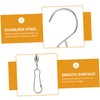 Abaodam 10pcs Swivel Hanging Hooks Stainless Steel Rotating Clips for