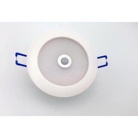 HUBER LED Downlight [7 W 600 lm] with PIR Motion Sensor Flush-Mounted Motion Sensor Recessed Spotlight for Indoor and Outdoor Use with Motion Sensor IP54
