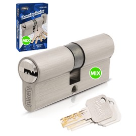 GERCAR Pro Locking System DIY Mix Profile Cylinder 30/30 Locking Cylinder Simultaneous Locking Can be Combined as Desired Cylinder Lock 60 mm A:30 B:30 Assemble Yourself with One Key