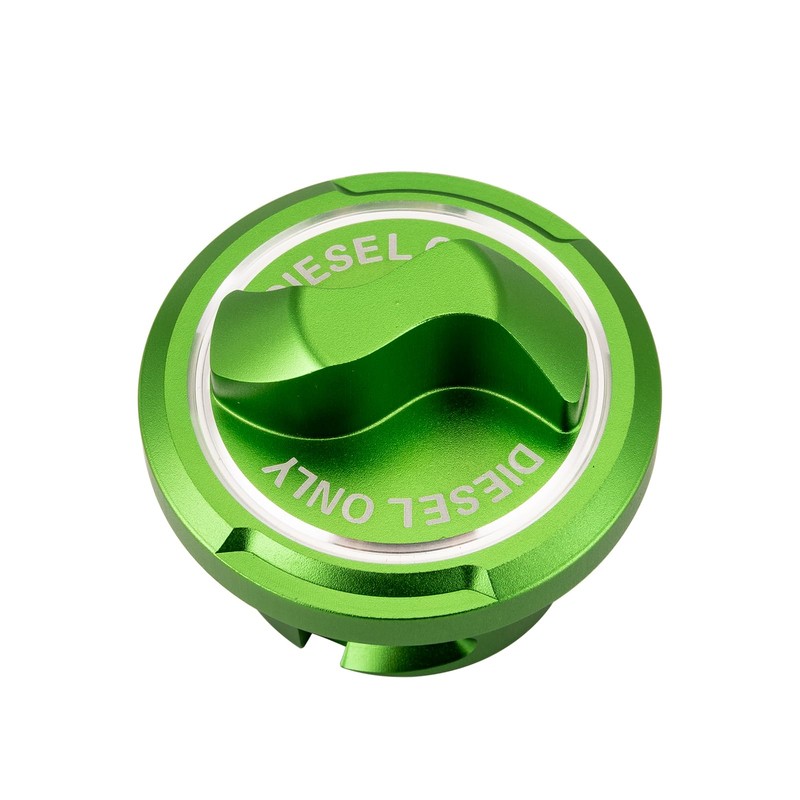 ROMELACK Green Magnetic Diesel Fuel Cap 6061 Aluminum Compatible with
