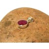 Art Gecko Small Round Pink RUBY Sterling Silver 925 Gemstone