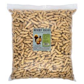 Desert Valley in Shell Peanuts, All Natural Premium Wild Bird and Wildlife Food for Squirrels, Chipmunks, Cardinals, Jays, Woodpeckers and More (10 Pounds)