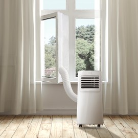 Cecotec Universal Isolierende Dreh-Kipp-Fensterabdeckung für tragbare Klimageräte 400cm 100% Polyester, widerstandsfähig und langlebig, von außen isoliert, Reißverschluss und Klebeband