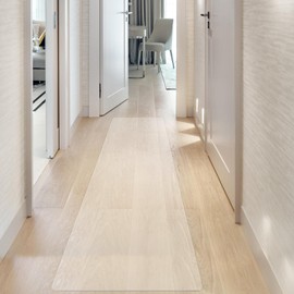 Vicwe Clear Runner Rug for Hallway, 2'x7' No Slip Waterproof Kitchen Standing Floor Mat, Vinyl Indoor Outdoor Entryway Runner Rug for Laundry, Living Room