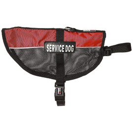 Dogline Service Dog Vest, 17 by 21-Inch, Red