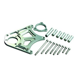 POSH Motorcycle Goods Sprocket Cover with Clutch Piston Base ZRX1100/II/1200S/R (~'08) Silver 071201-03