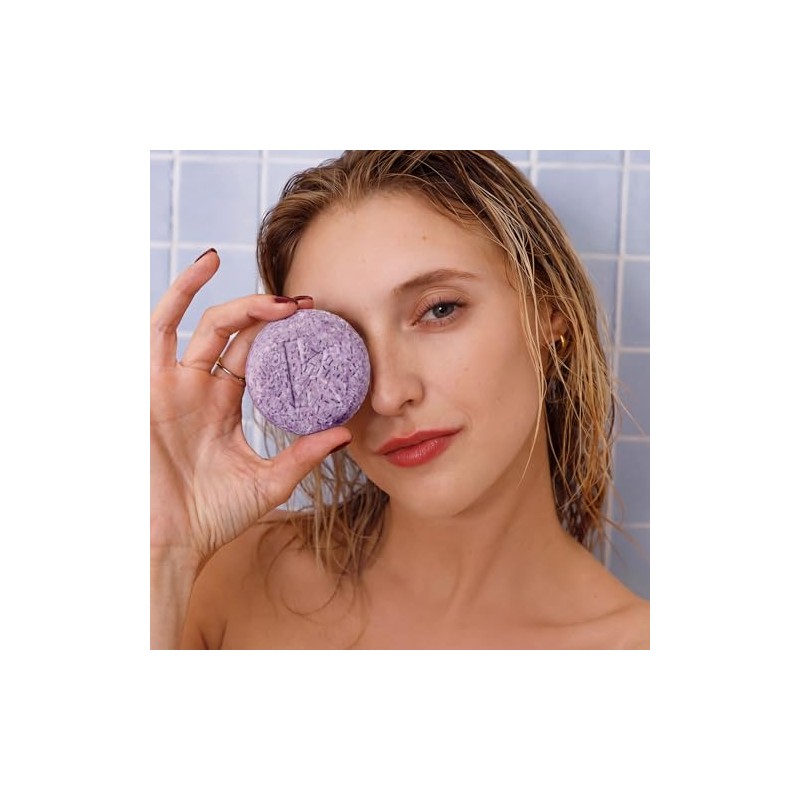Seek Bamboo Champú Sólido Morado Para Cabello Rubio, Plateado Y