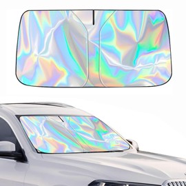 Sonnenschutz Auto Frontscheibe, Auto Sonnenschutz Frontscheibe Innen, Faltbare, Autoscheiben Blockiert Uv-Strahlen Für Meisten Auto & SUV, 145 * 80cm