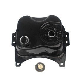 Minho Motorcycle Scooter Gas Fuel Tank in Iron Material Compatible with Chinese GY6 Scooter R9 R5 Jonway 125cc 150CC,Black color
