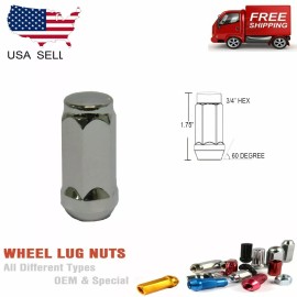 TJ 20PC 9/16-18 CHROME BULGE ACORN LUG NUTS 1.77'' DODGE RAM 1500 DURANGO RAIDER