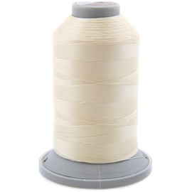 NTS Nähtechnik 1000 m Sewing Thread, Leather Yarn 20, Choice of Colours, Filament Yarn for Leather (Cream)