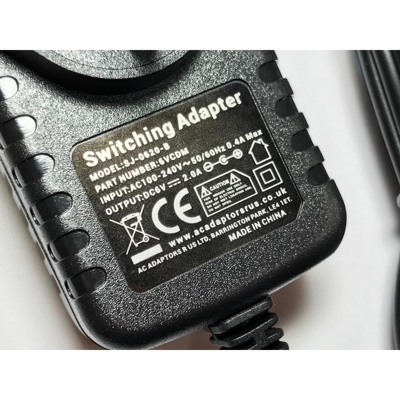 Replacement for 4 6V 1A Switching Adapter Charger 4 Bush