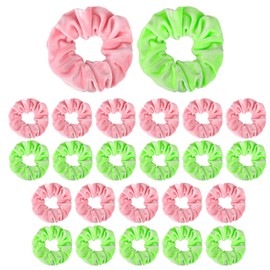 SAVITA 24pcs Scrunchies, Witch Party Decorations Fabric Hair Accessories Elastic Hair Ties Ropes for Women Girls Themed Party Supplies