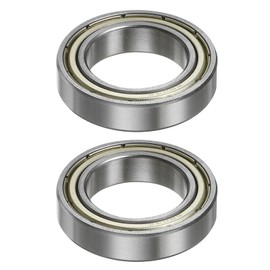 TOP-VIGOR 2Pcs 6804ZZ Deep Groove Ball Bearings, Z2 20mm x 32mm x 7mmDouble Sealed Industrial Bearings, Chrome Steel Skateboard Bearings for Electrical Instrument Equipment