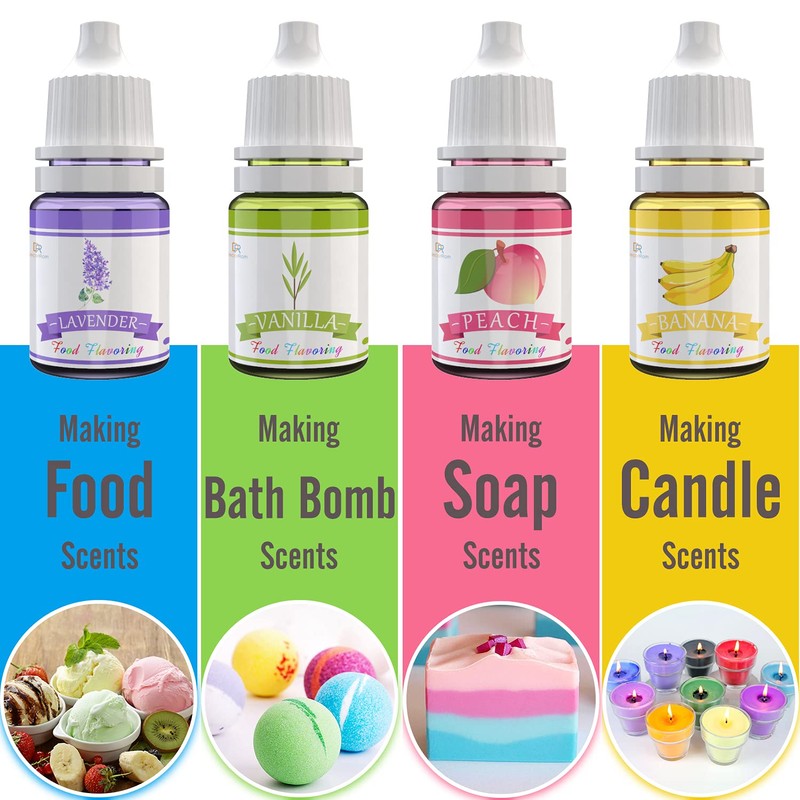Food Flavoring Oil - 24 Pack Concentrated Flavor Oil for