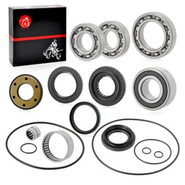 Rear Differential & Axle Bearing and Seal O Ring Kit Compatible with Suzuki Quadsport Z250 Ozark 250 LTF250 LTZ250 2002-2014