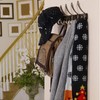 Dseap Wall Mounted Coat Rack - 5 Tri Hooks, Heavy