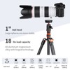 Metal Tripod Ballhead Aluminum Alloy Panoramic Tripod Head 1/4 Inch