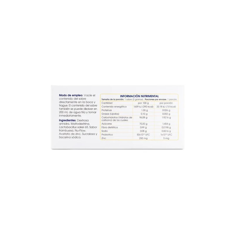 Lactokey Suplemento Zinc Y Probióticos Caja 30 Sobres De 2g
