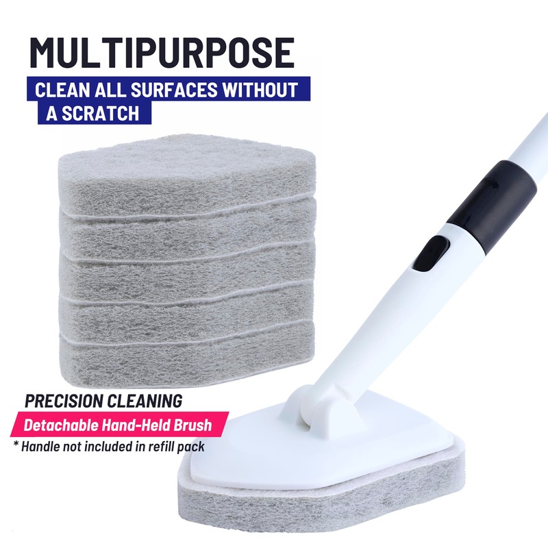 Moku Home Replacement Scrubber Refill for Extendable Tub Tile Shower