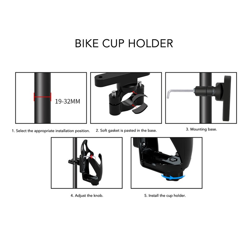 Bike Bottle Cage Nylon Aluminum Alloy Frosted Finish Stable Bike