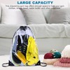 Clear Drawstring Bag Transparent Pvc Drawstring Backpack See Through Bag,2Pcs