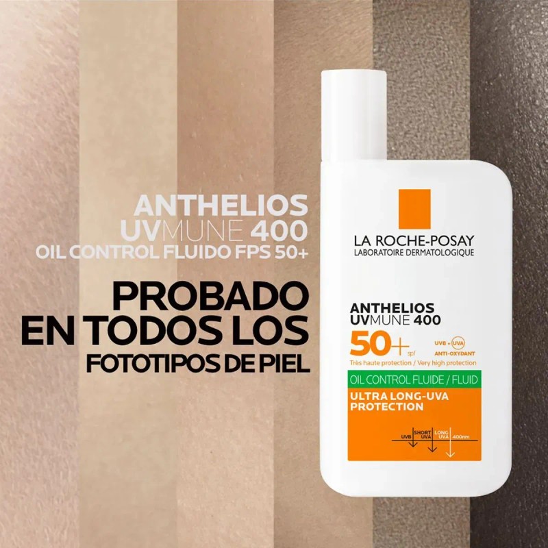 2pc Bloqueador Protección Solar Anthelios Uv400 Fps50+ 50ml