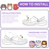 SULIVES 33PCS Squishmallow Croc Charms Set - Waterproof PVC Shoe